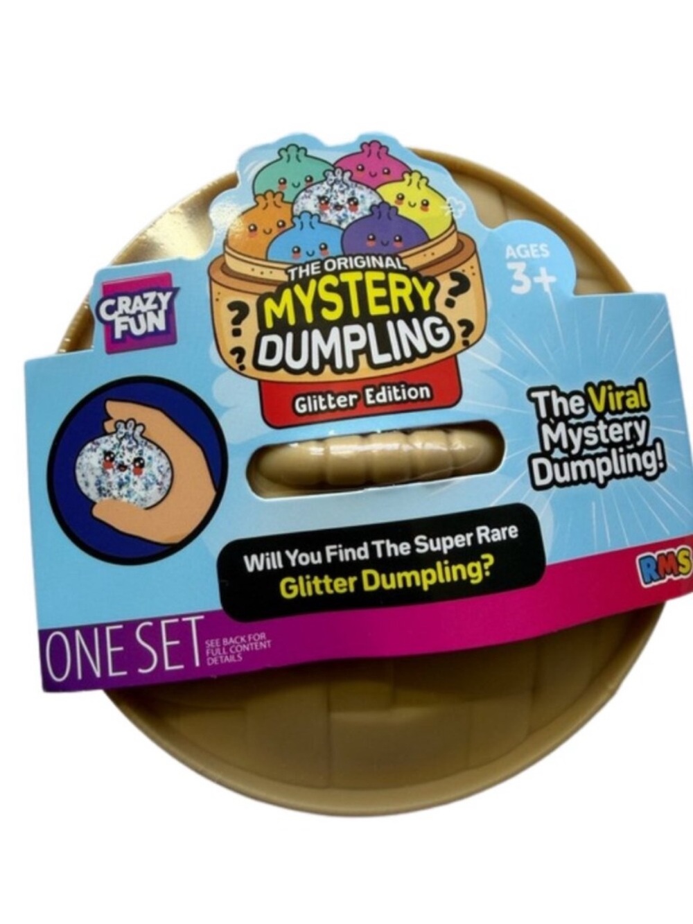 Mystery Dumpling Glitter Edition Collectible Toy - Blue Packaging